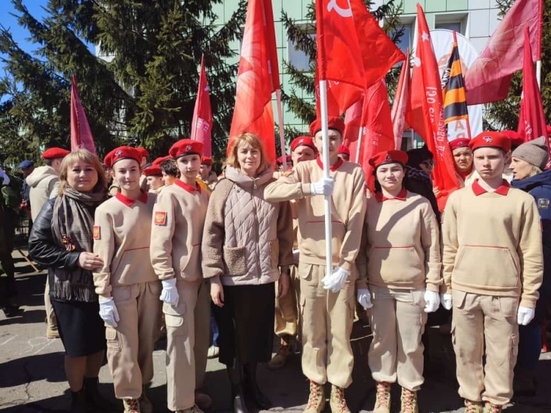 "Эстафета Знамени Победы" - патриотическая акция прошла в Омском районе
