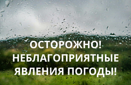 Внимание! Ливень, гроза, шквалистый ветер!
